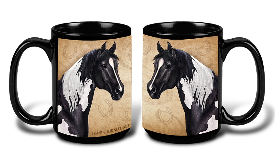 Quarter Horse Black Paint - My Faithful Friends Mug 15 oz image