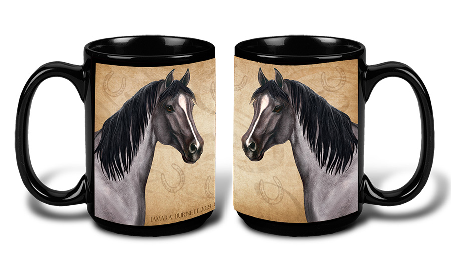 Quarter Horse Blue Roan - My Faithful Friends Mug 15 oz image