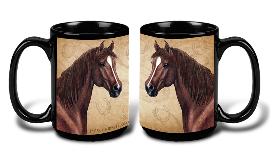 Quarter Horse Chestnut - My Faithful Friends Mug 15 oz image