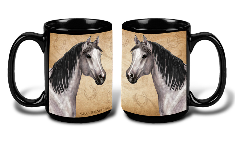Quarter Horse Grey - My Faithful Friends Mug 15 oz image