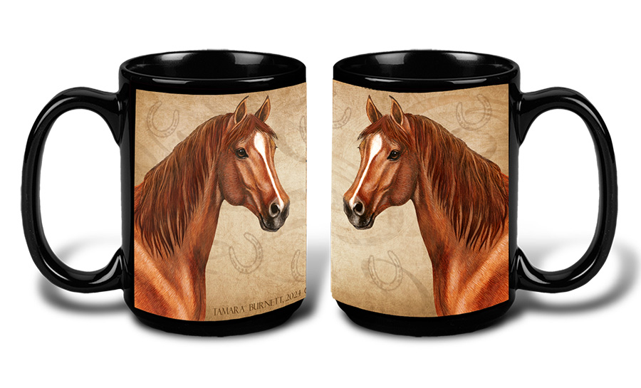 Quarter Horse Sorrel - My Faithful Friends Mug 15 oz image