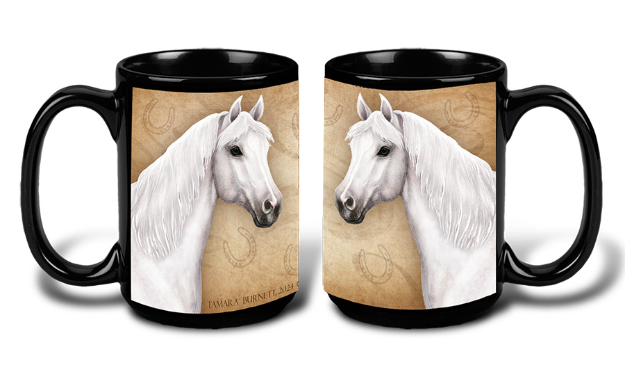 Quarter Horse White - My Faithful Friends Mug 15 oz image