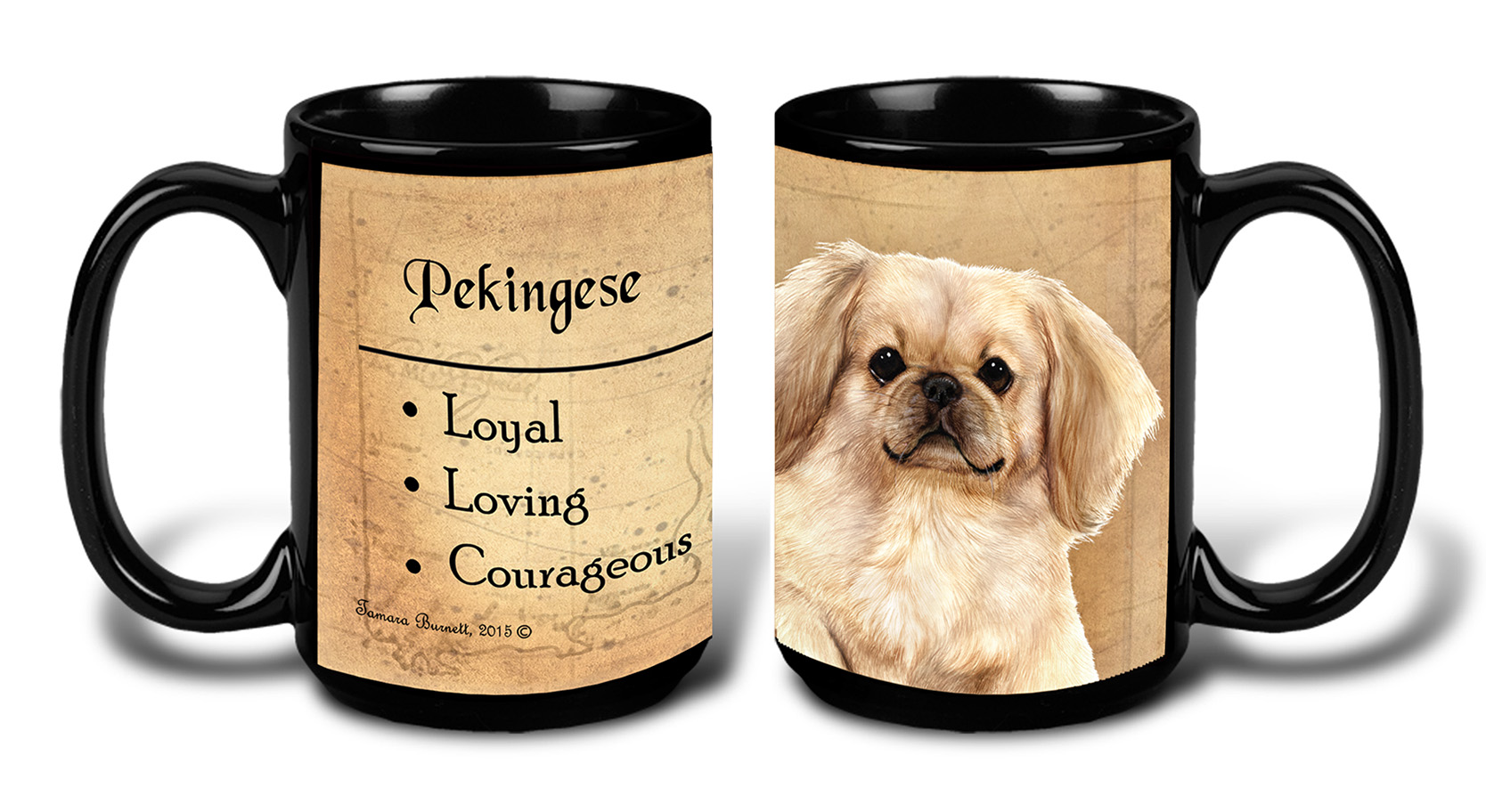 Pekingese Cream - My Faithful Friends Mug 15 oz image