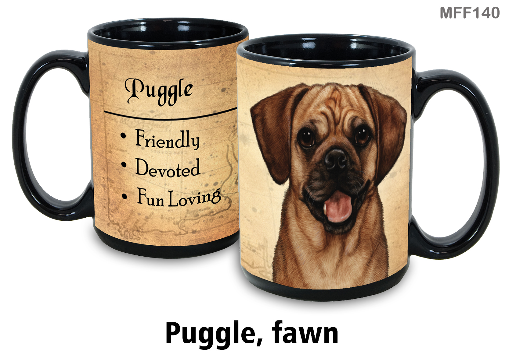 Puggle - My Faithful Friends Mug 15 oz Image