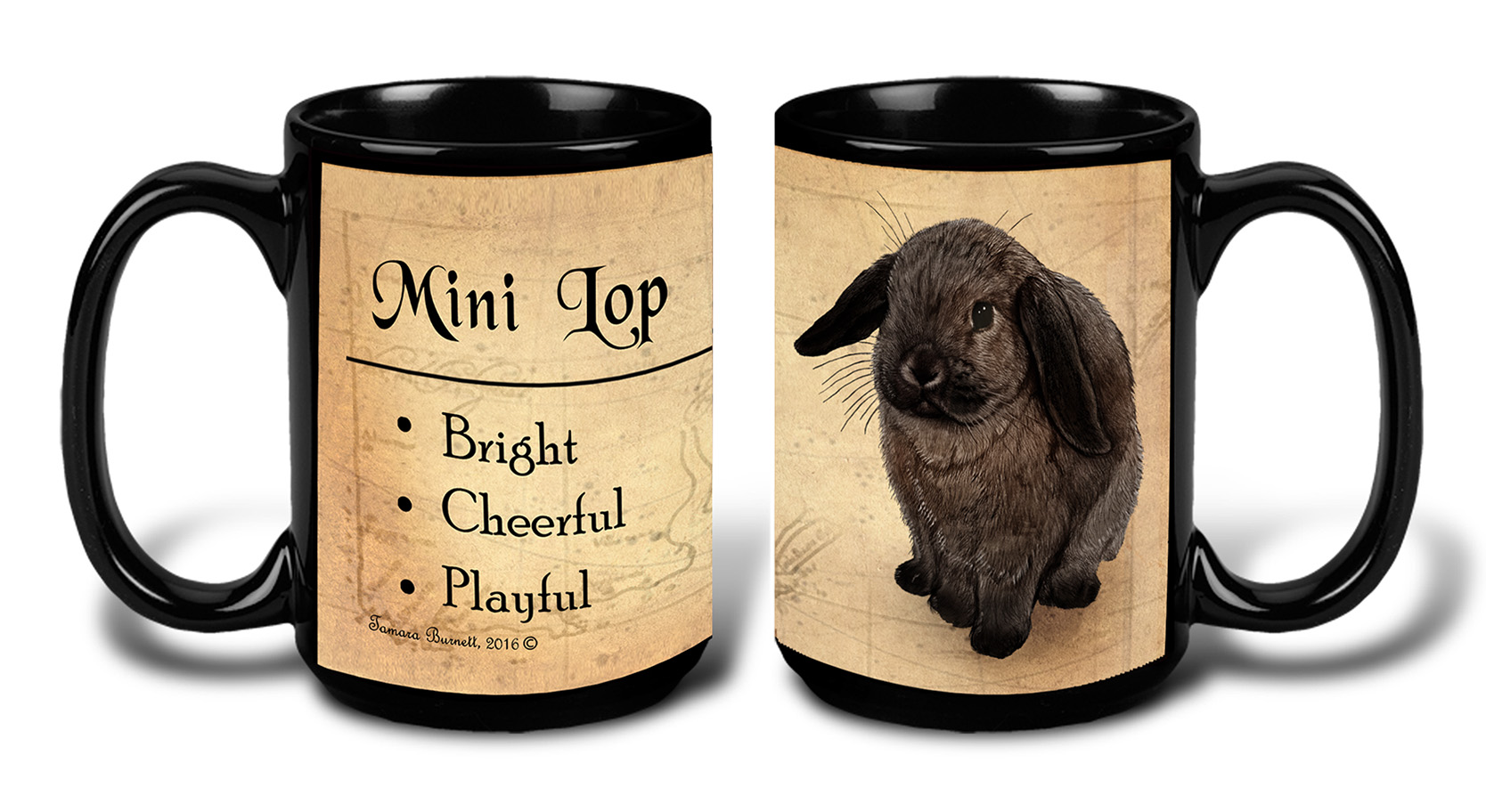 Mini Lop Rabbit Sable - My Faithful Friends Mug 15 oz image