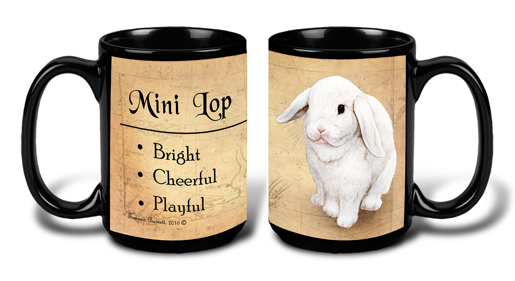 Mini Lop Rabbit White - My Faithful Friends Mug 15 oz image