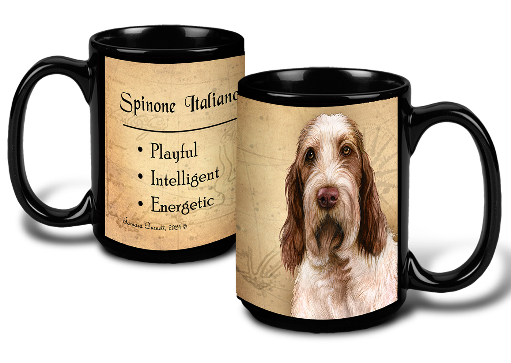 Spinone Italiano Brown/White - My Faithful Friends Mug 15 oz image