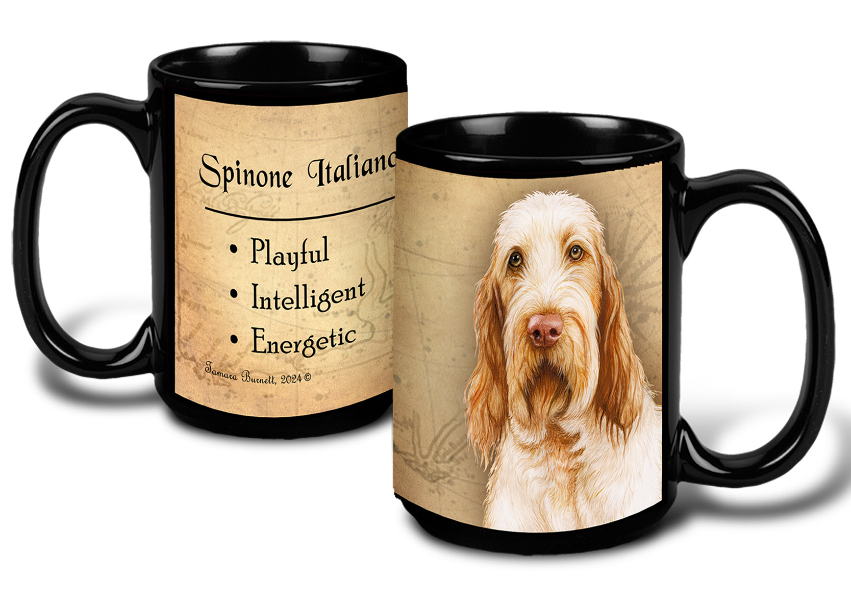 Spinone Italiano Orange/White - My Faithful Friends Mug 15 oz image