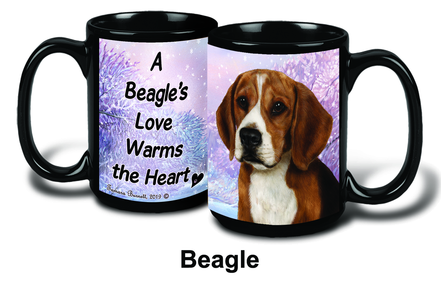 Beagle Winter Mugs image