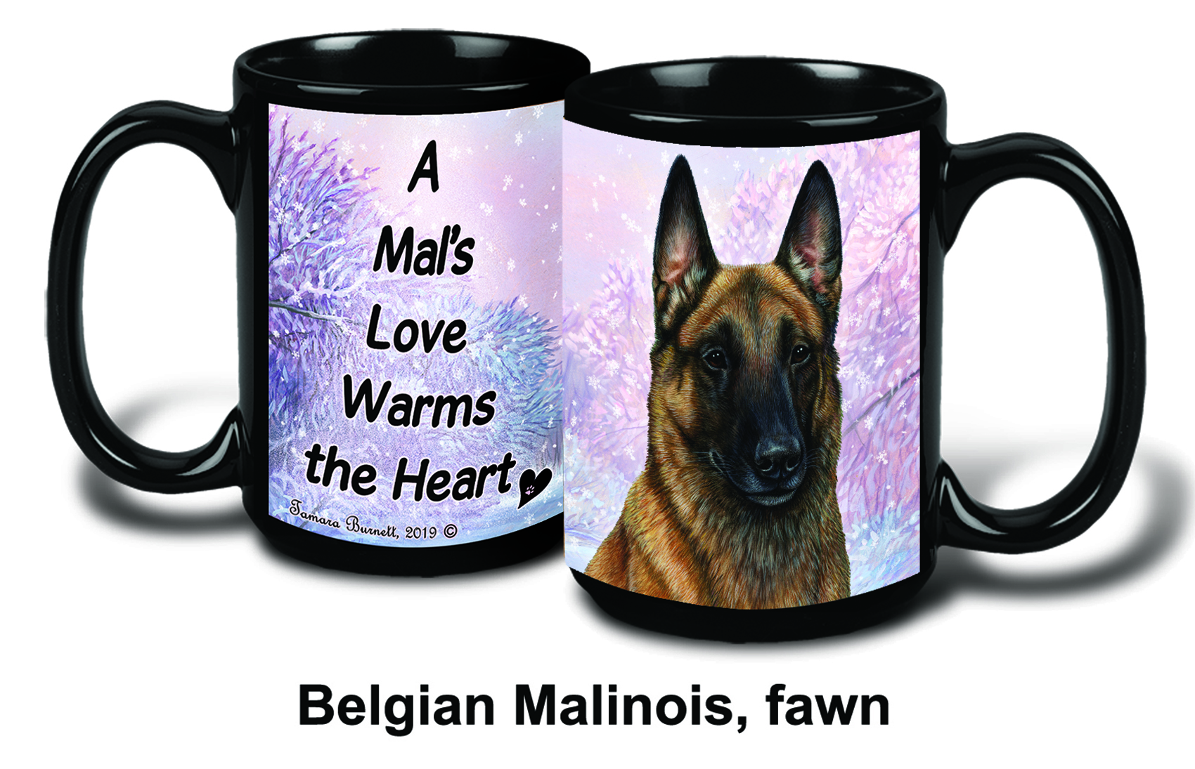 Belgian Malinois Fawn Winter Mugs image