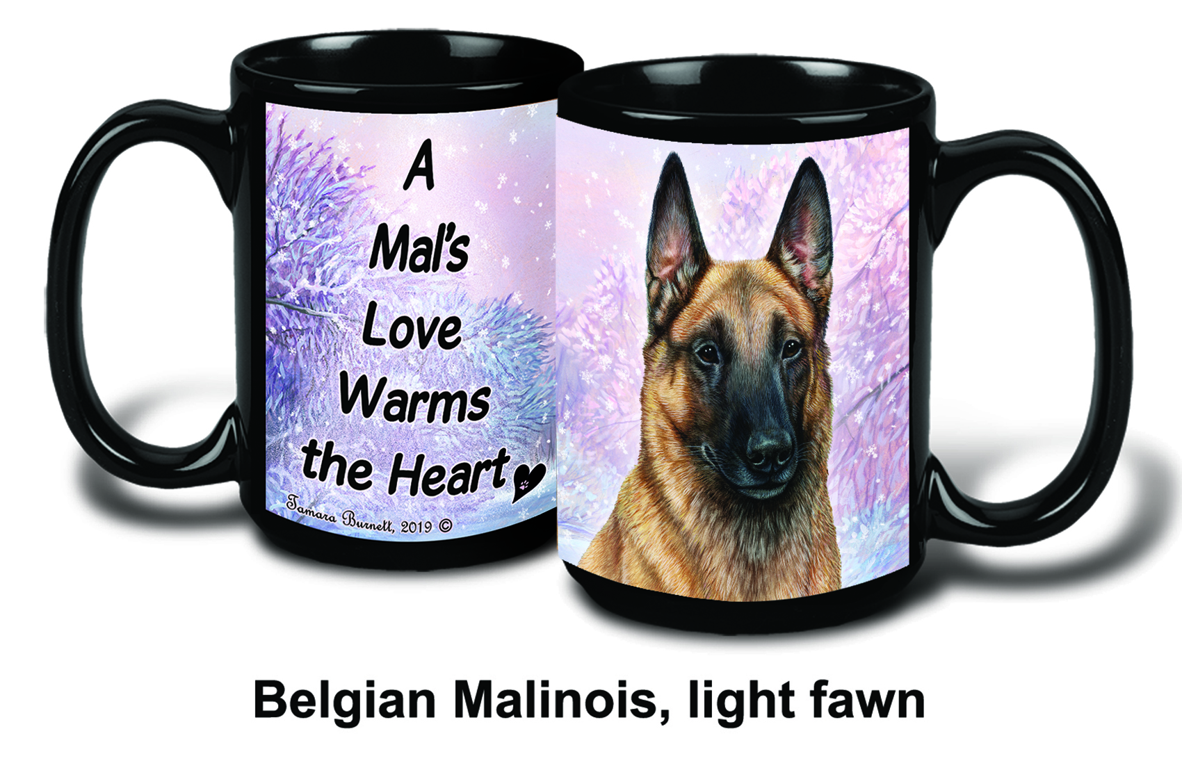 Belgian Malinois Light Fawn Winter Mugs image
