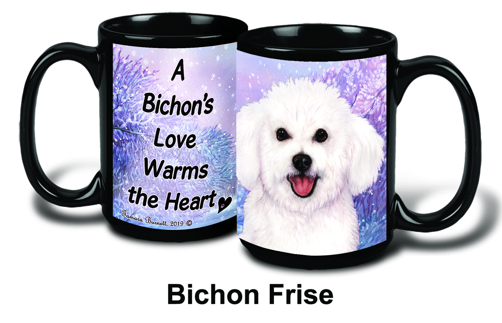 Bichon Frise Winter Mugs image