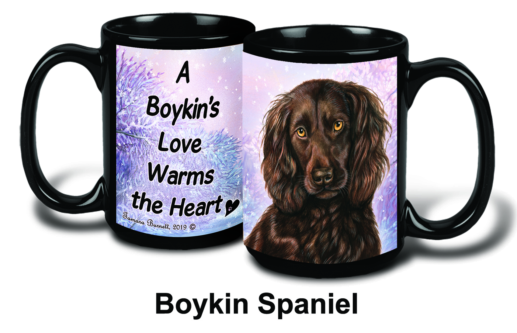 Boykin Spaniel Chocolate Winter Mugs image