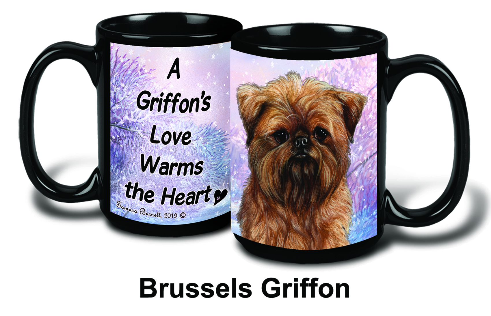 Brussels Griffon Winter Mugs image
