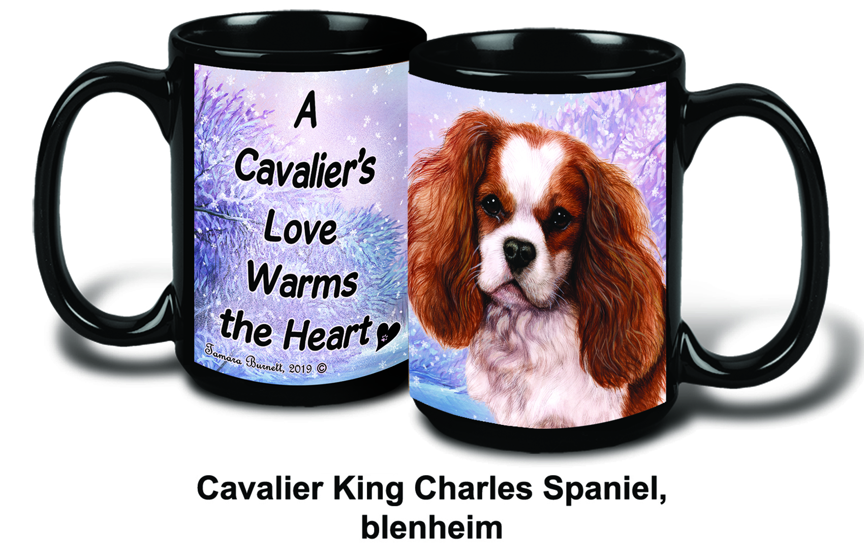 Cavalier King Charles Blen Winter Mugs image
