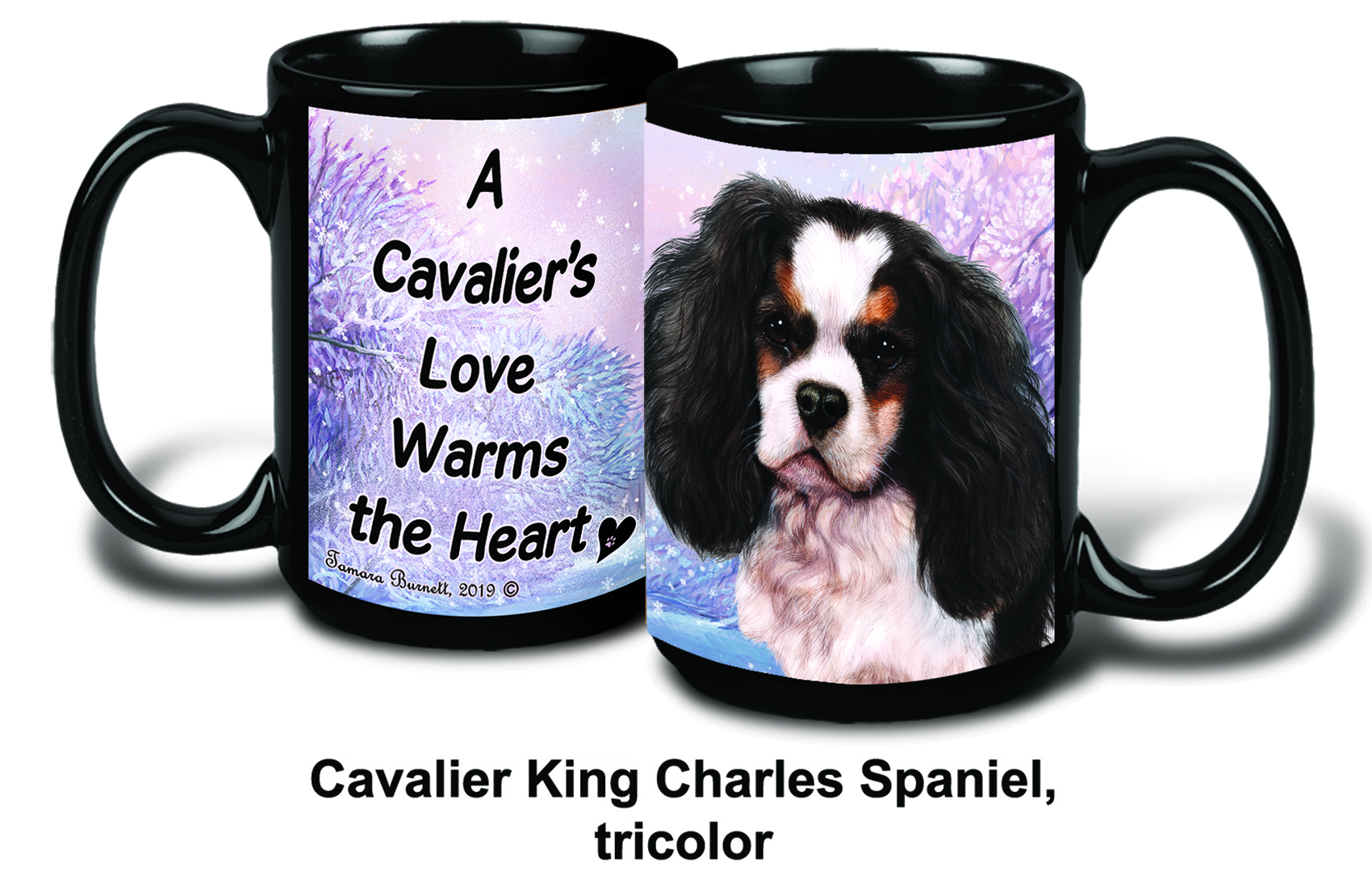 Cavalier King Charles Tri Winter Mugs image