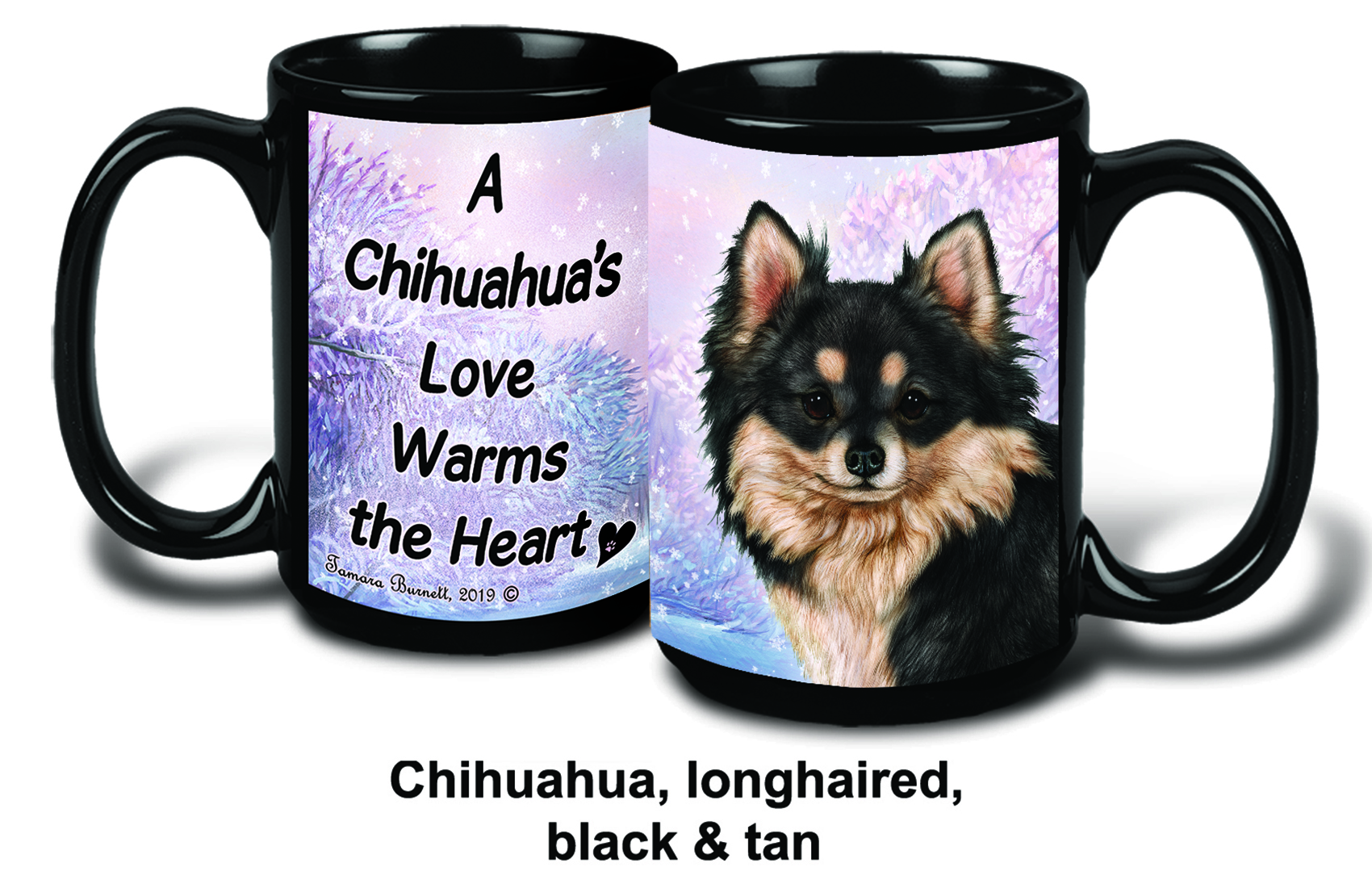 Chihuahua LH Black/Tan Winter Mugs image