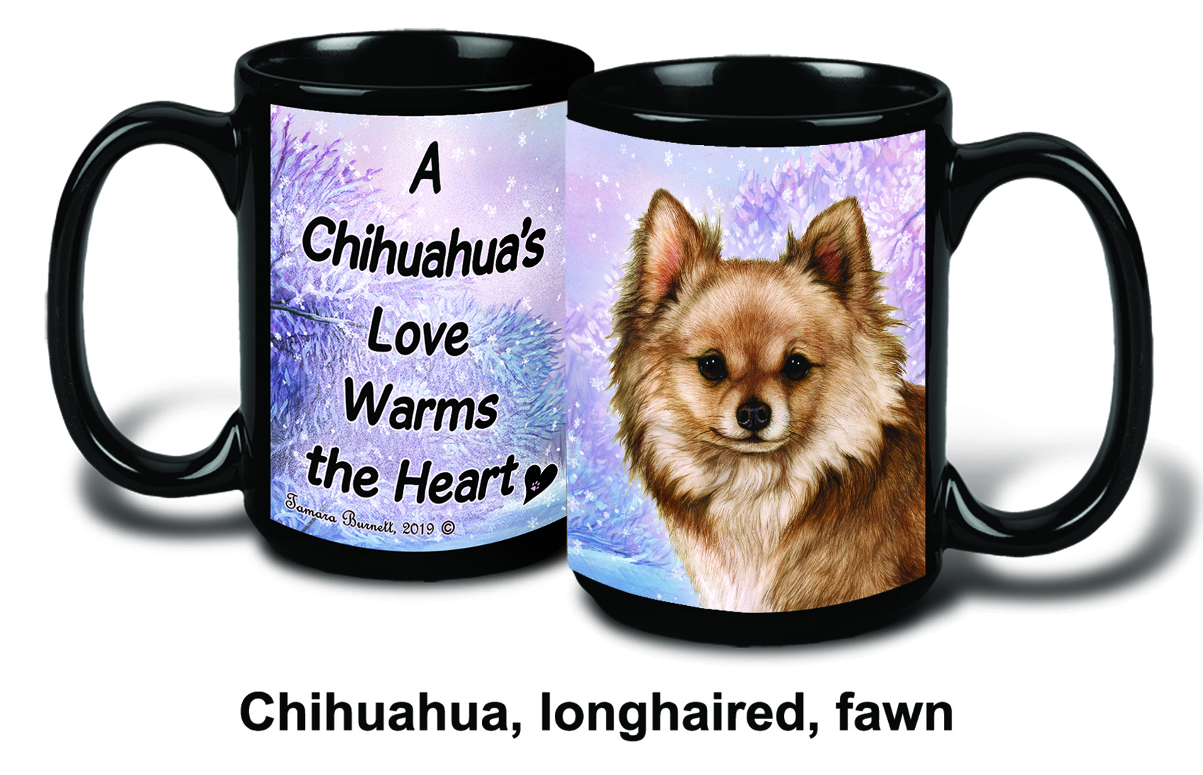 Chihuahua LH Fawn Winter Mugs image Chihuahua LH Fawn Winter Mugs image
