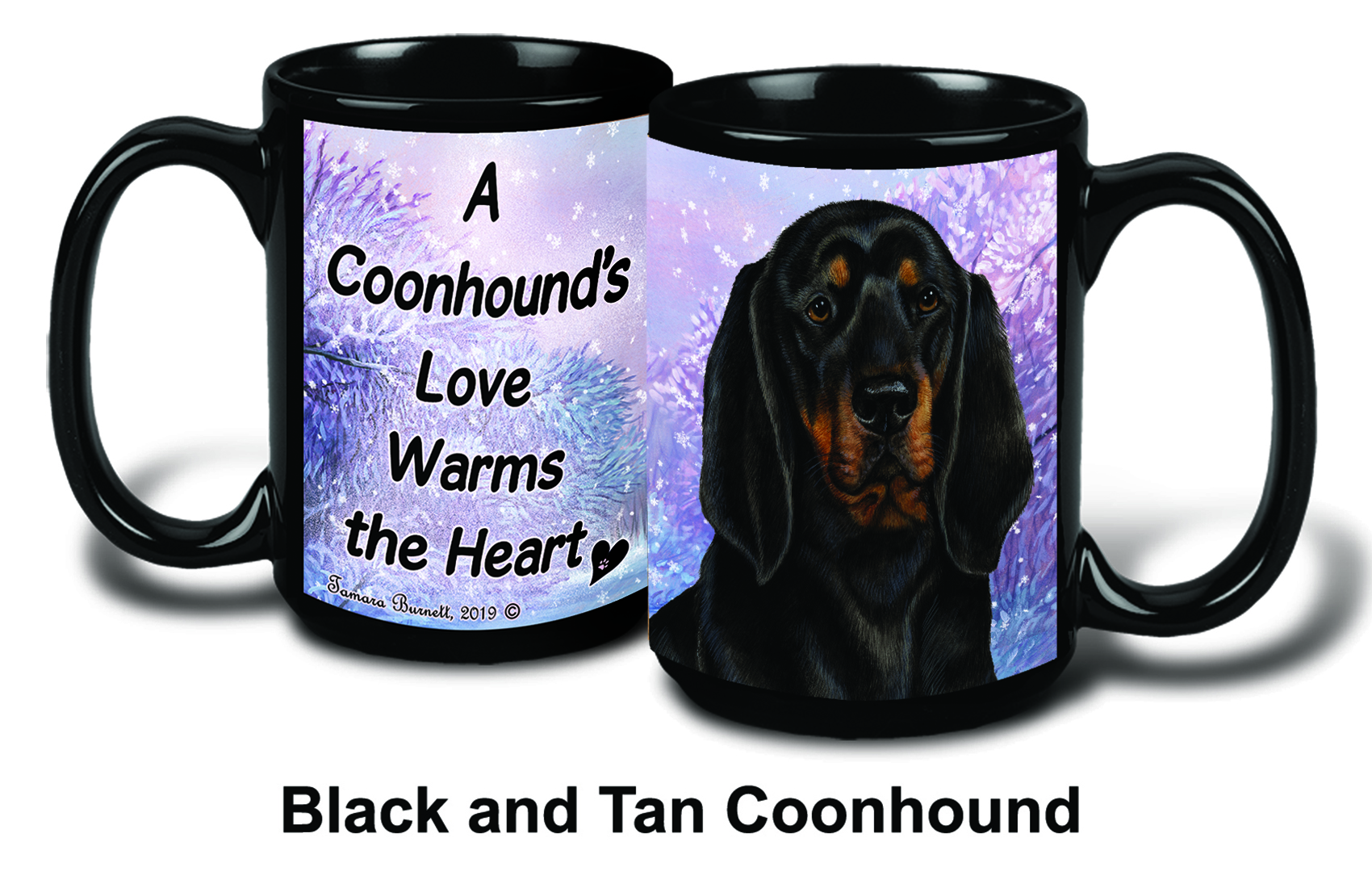 Coonhound Blk/Tan Winter Mugs image