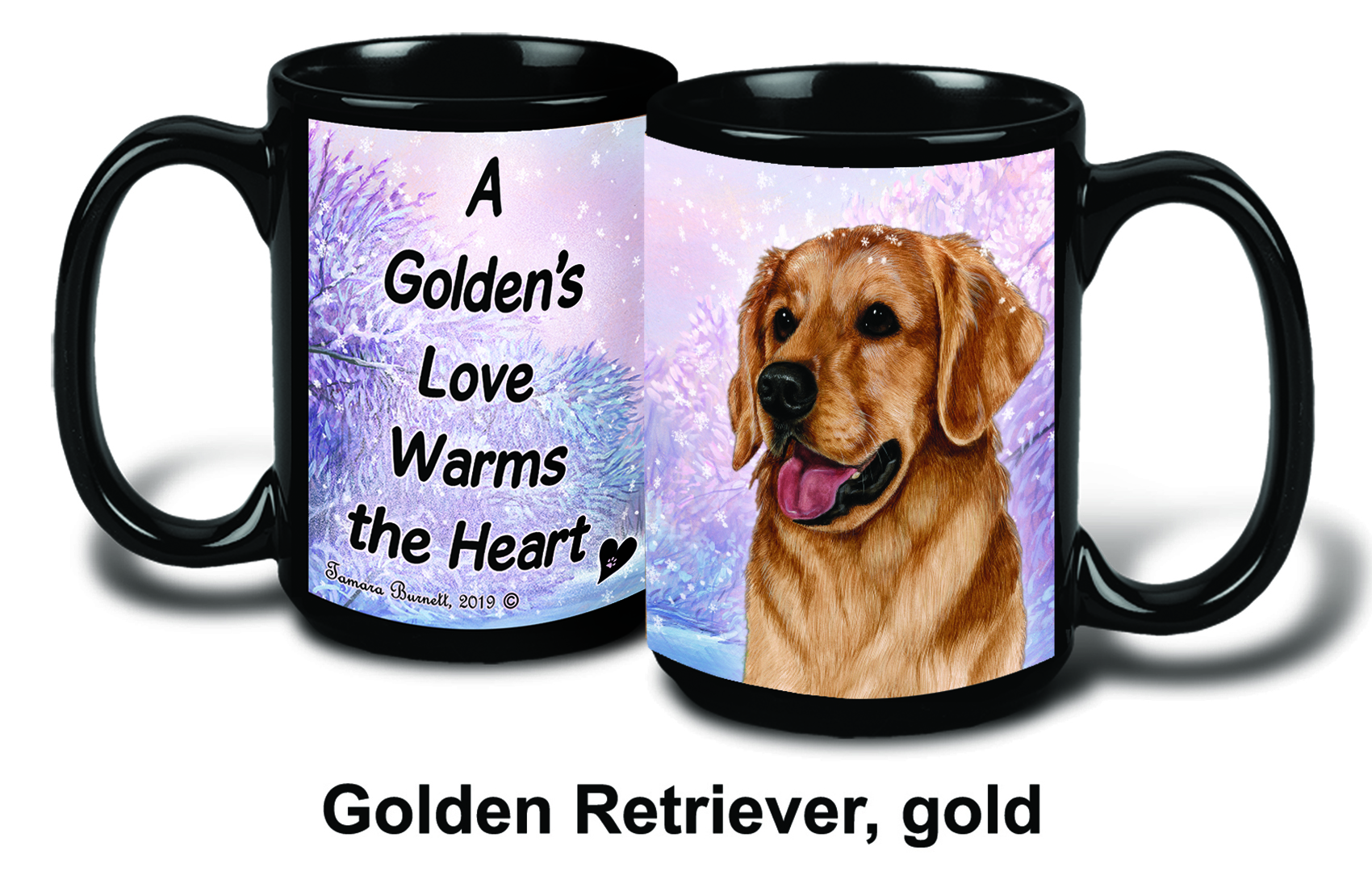 Golden Retriever Winter Mugs image