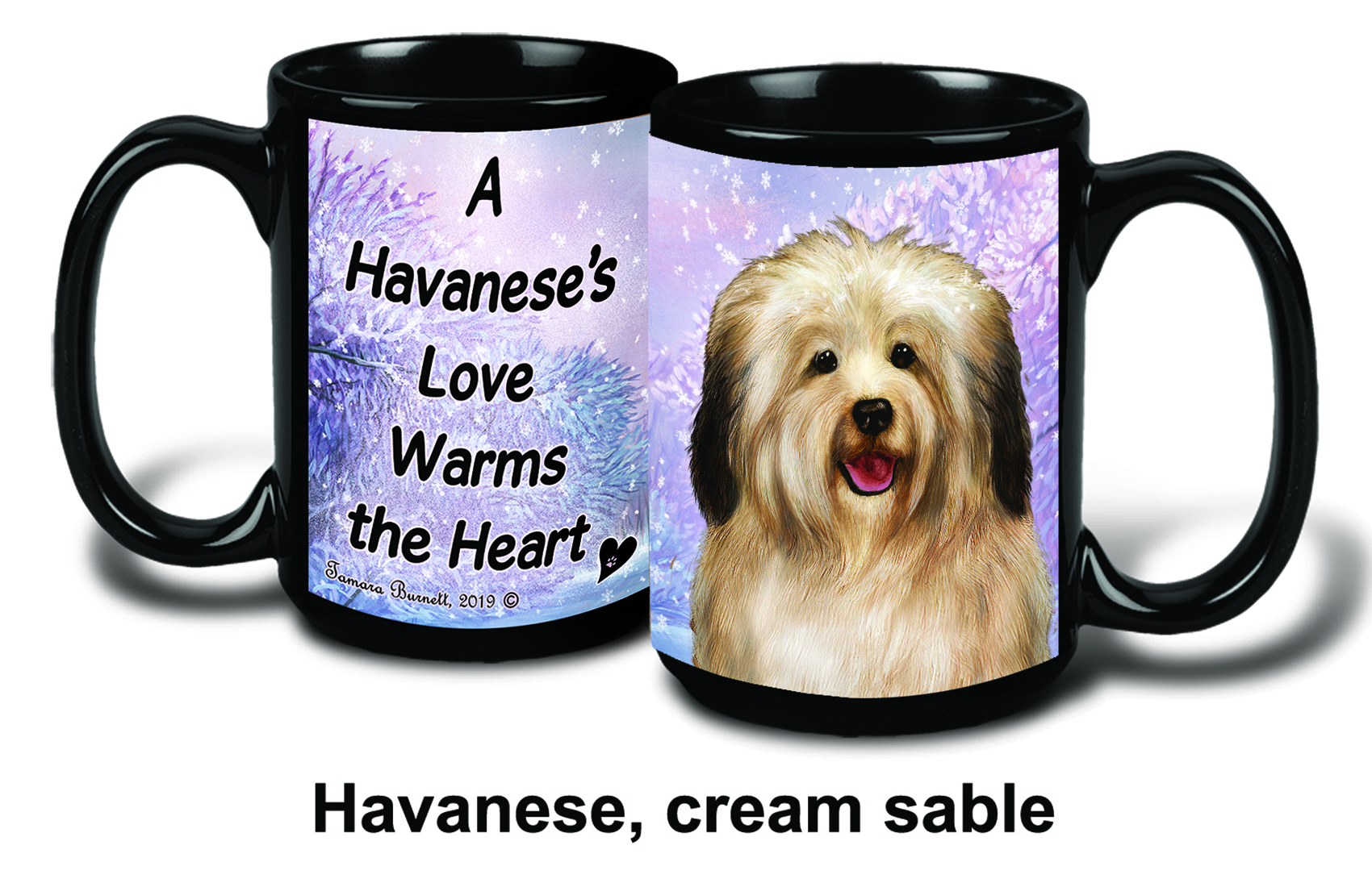 Havanese Cream Winter Mugs image
