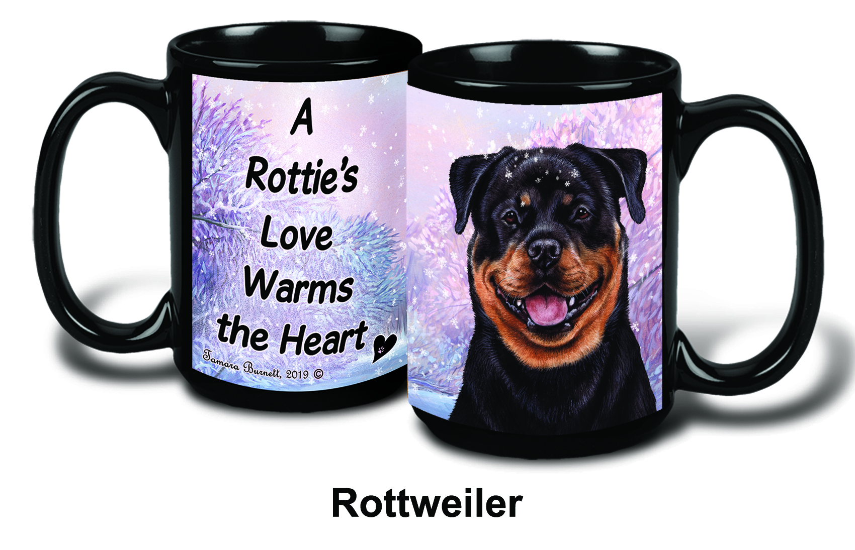 Rottweiler Winter Mugs image