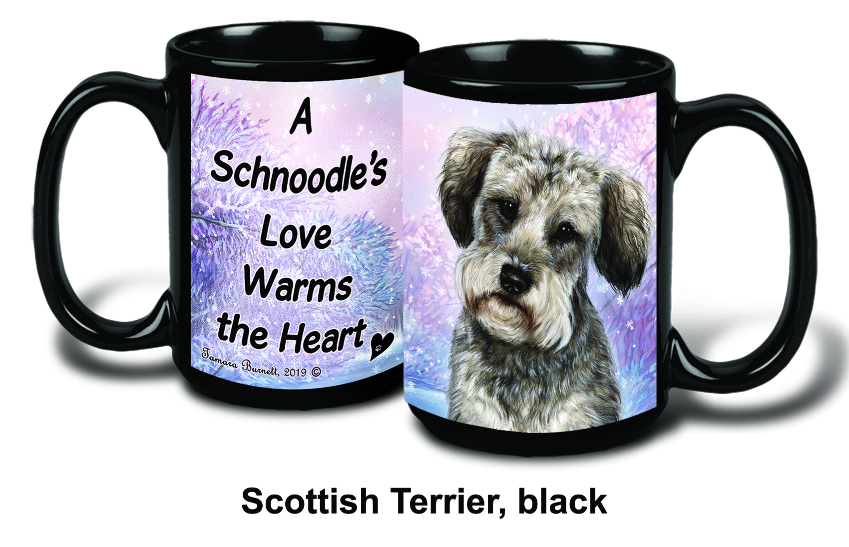 Schnoodle-Grey Winter Mugs image