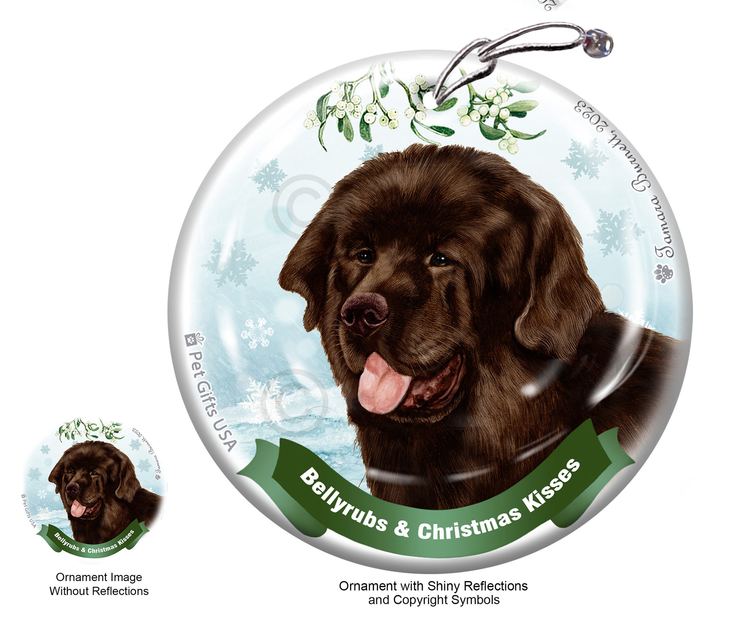 Bellyrubs and Christmas Kisses Ornaments Dogs sample image