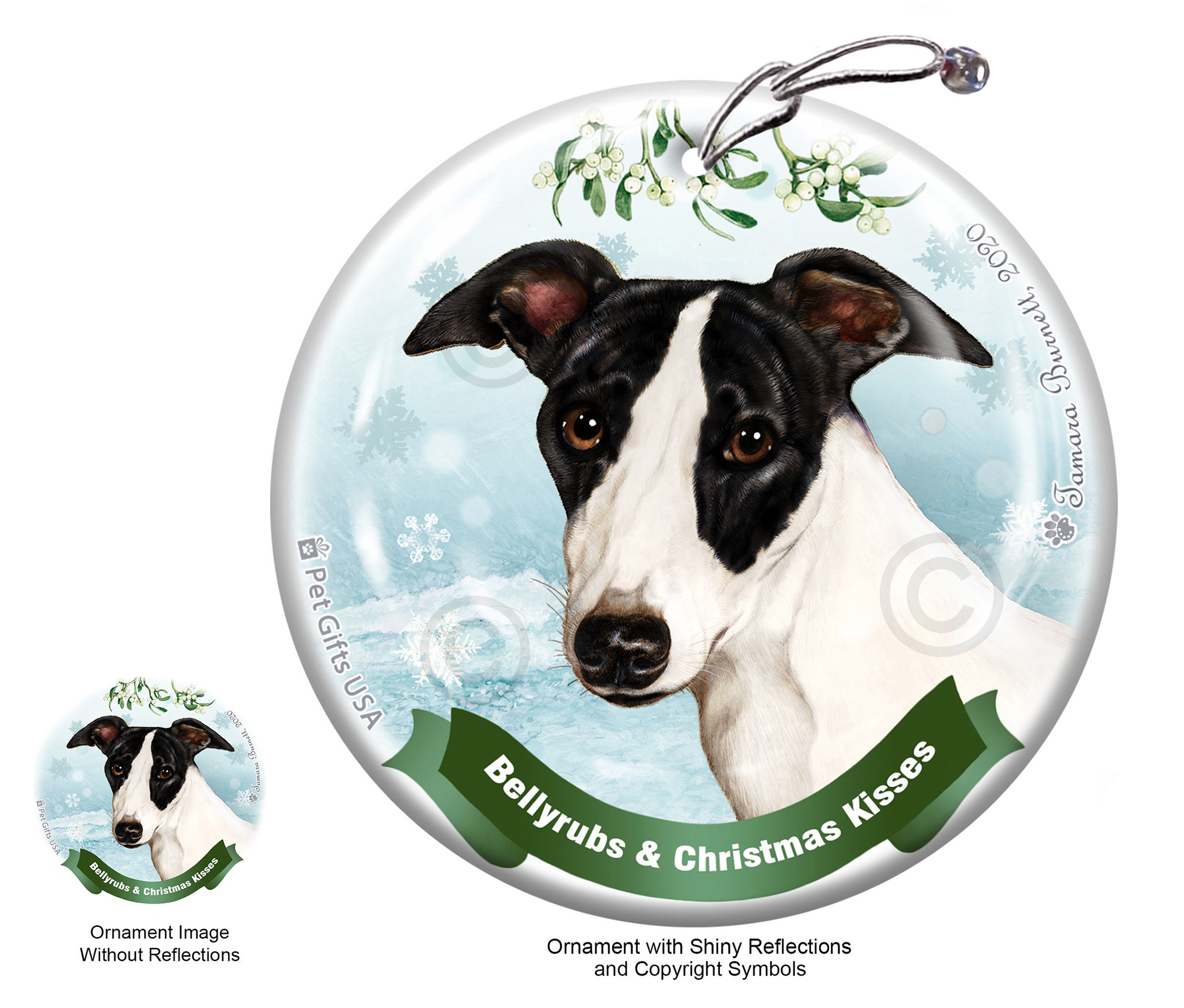 Bellyrubs and Christmas Kisses Ornaments Dogs sample image