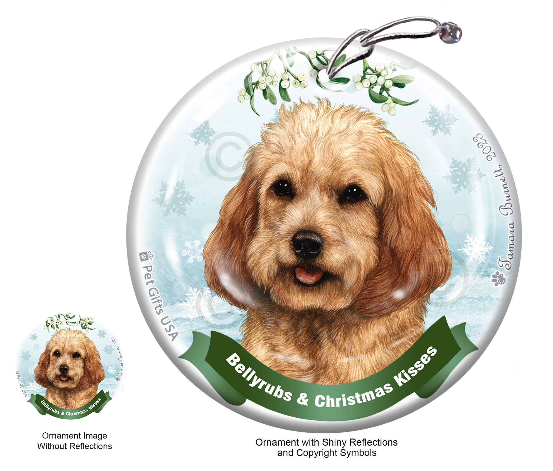 Bellyrubs and Christmas Kisses Ornaments Dogs sample image