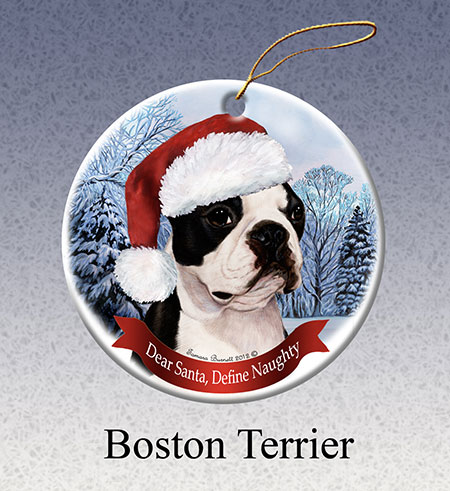 Boston Terrier - Howliday Ornament Image