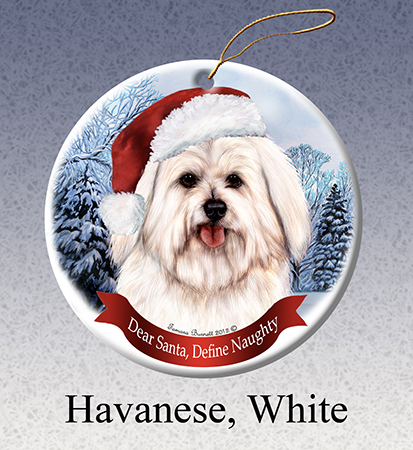 Havanese (White) - Howliday Ornament Image