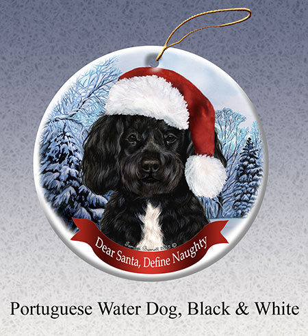 Portuguese Water Dog - Howliday Ornament Image