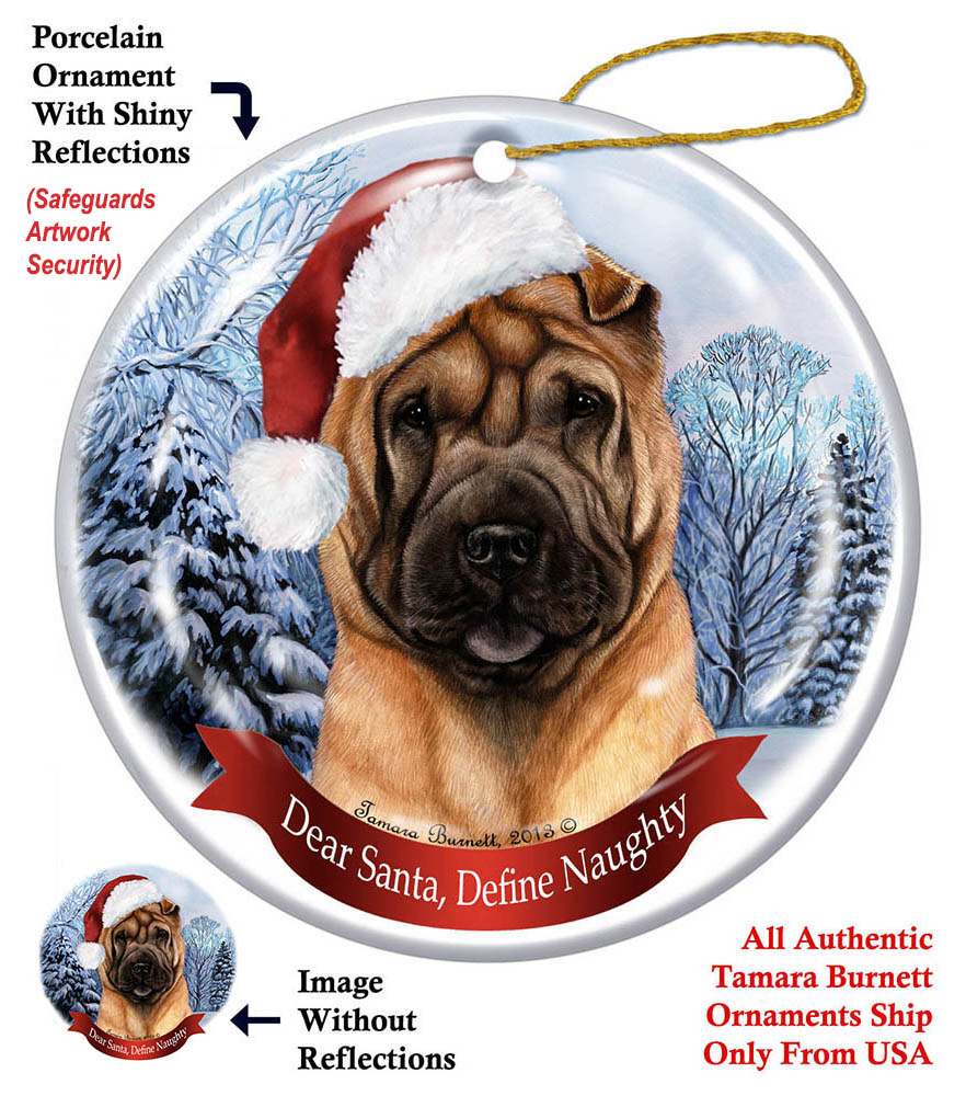 Shar Pei (Fawn) - Howliday Ornament Image