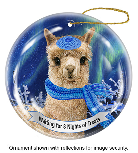 Alpaca Fawn Series 5 Hanukkah Ornament image