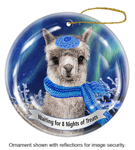 Alpaca Silver Series 5 Hanukkah Ornament image