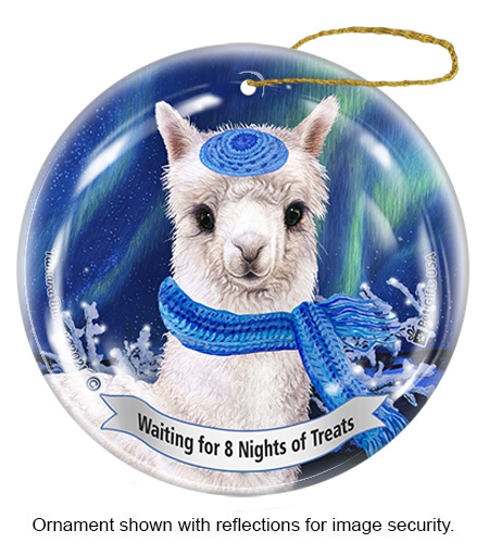 Alpaca White Series 5 Hanukkah Ornament image