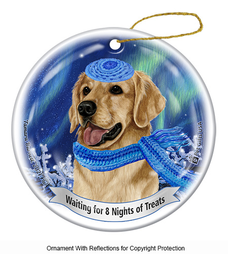 Golden Retriever Series 5 Hanukkah Ornament image