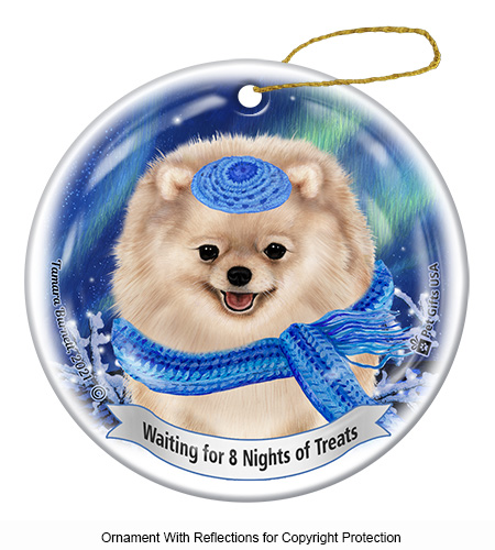 Pomeranian Cream Series 5 Hanukkah Ornament image
