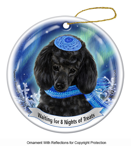 Poodle Black Series 5 Hanukkah Ornament Image