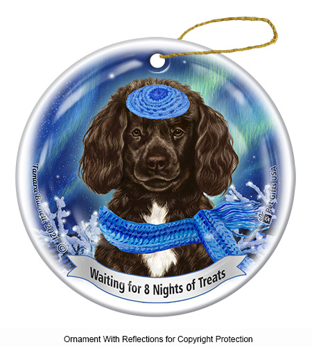 Portuguese Water Dog Brown Series 5 Hanukkah Ornament image