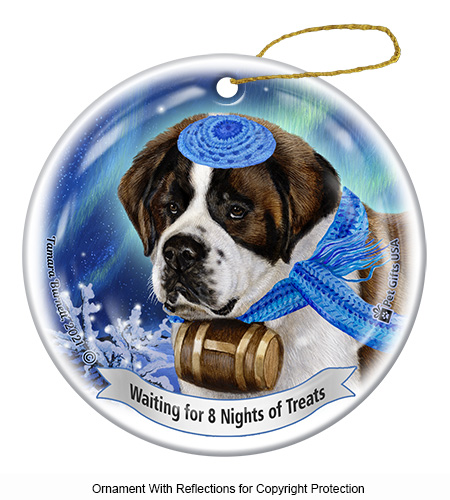 Saint Bernard Series 5 Hanukkah Ornament image