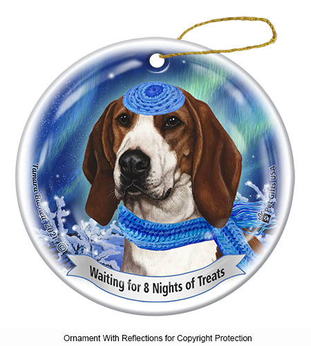 Coonhound Treeing Walker Series 5 Hanukkah Ornament image