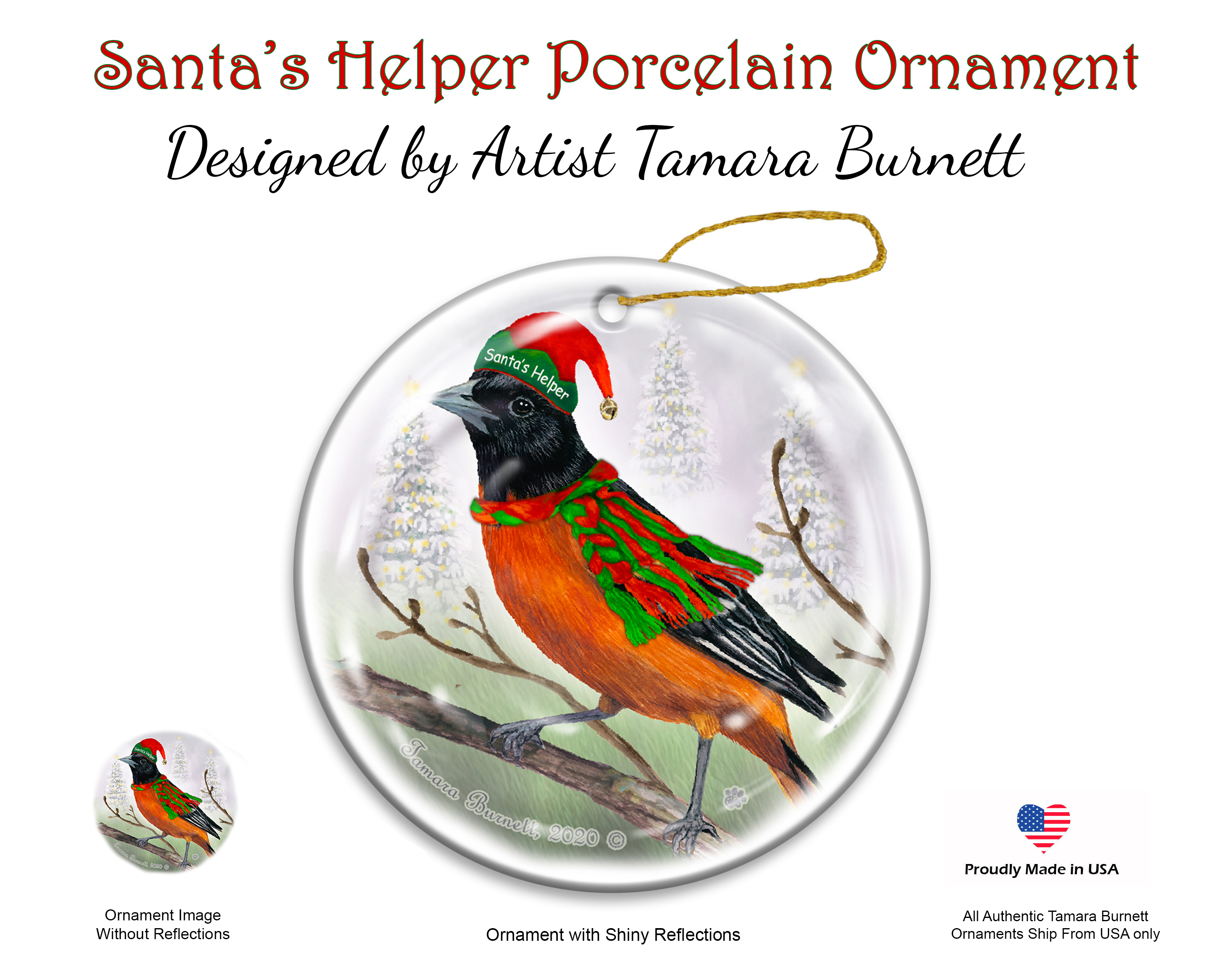 Santa's Helper Wild Bird Ornaments sample image