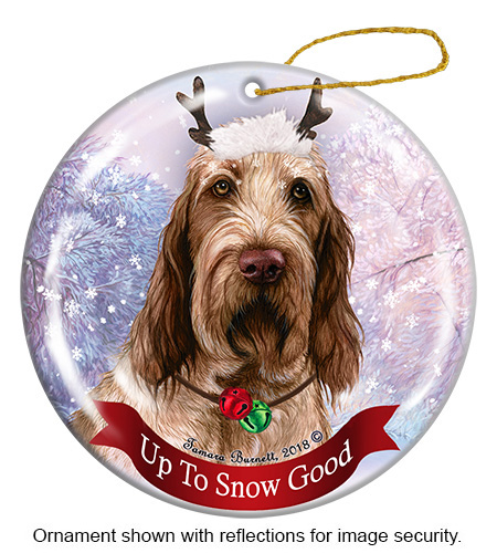Spinone Italiano Brown Roan - Up To Snow Good Ornament Image