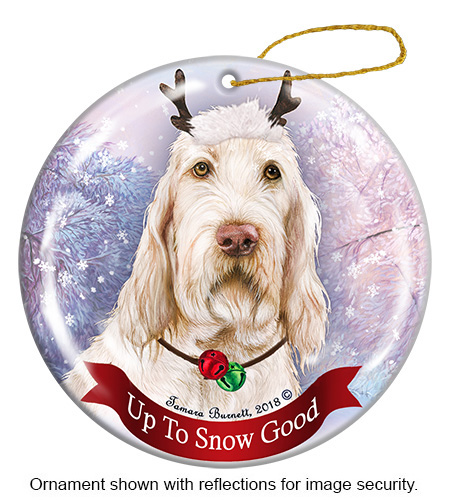 Spinone Italiano White - Up To Snow Good Ornament image