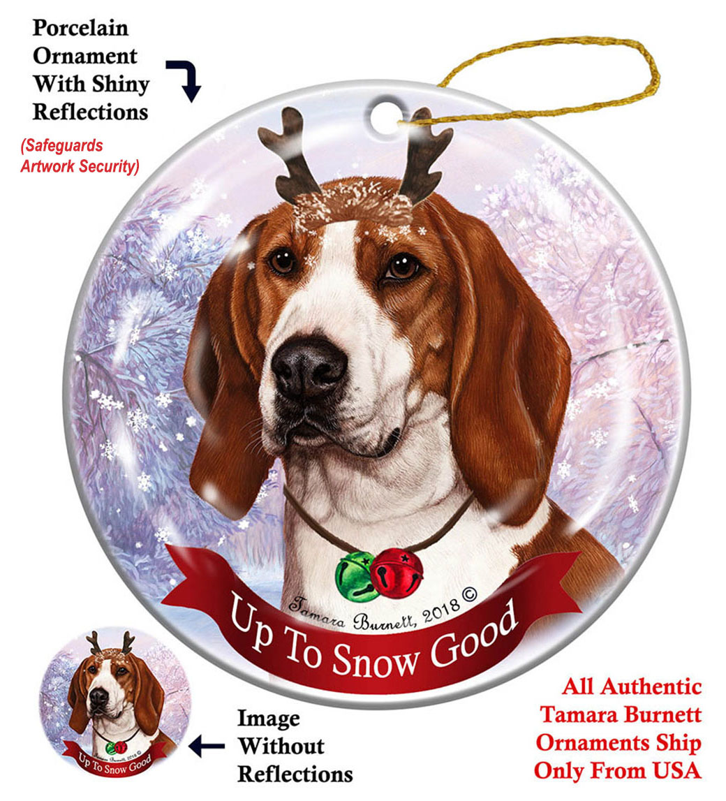 Coonhound Treeing Walker - Up To Snow Good Ornament Image