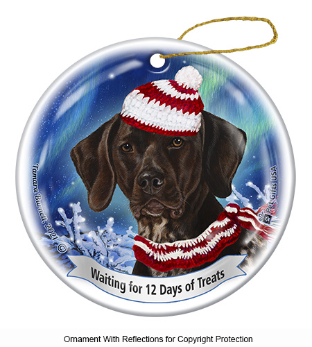 German Short Hair Series 5 Christmas Ornament image
