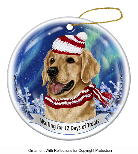 Golden Retriever Series 5 Christmas Ornament image