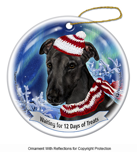Greyhound Black Series 5 Christmas Ornament image
